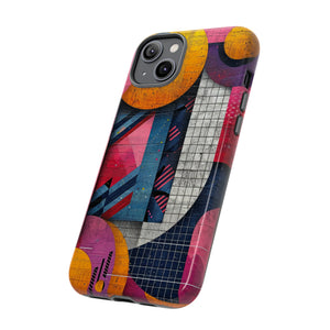 Lively Neon Geometry - Protective Phone Case