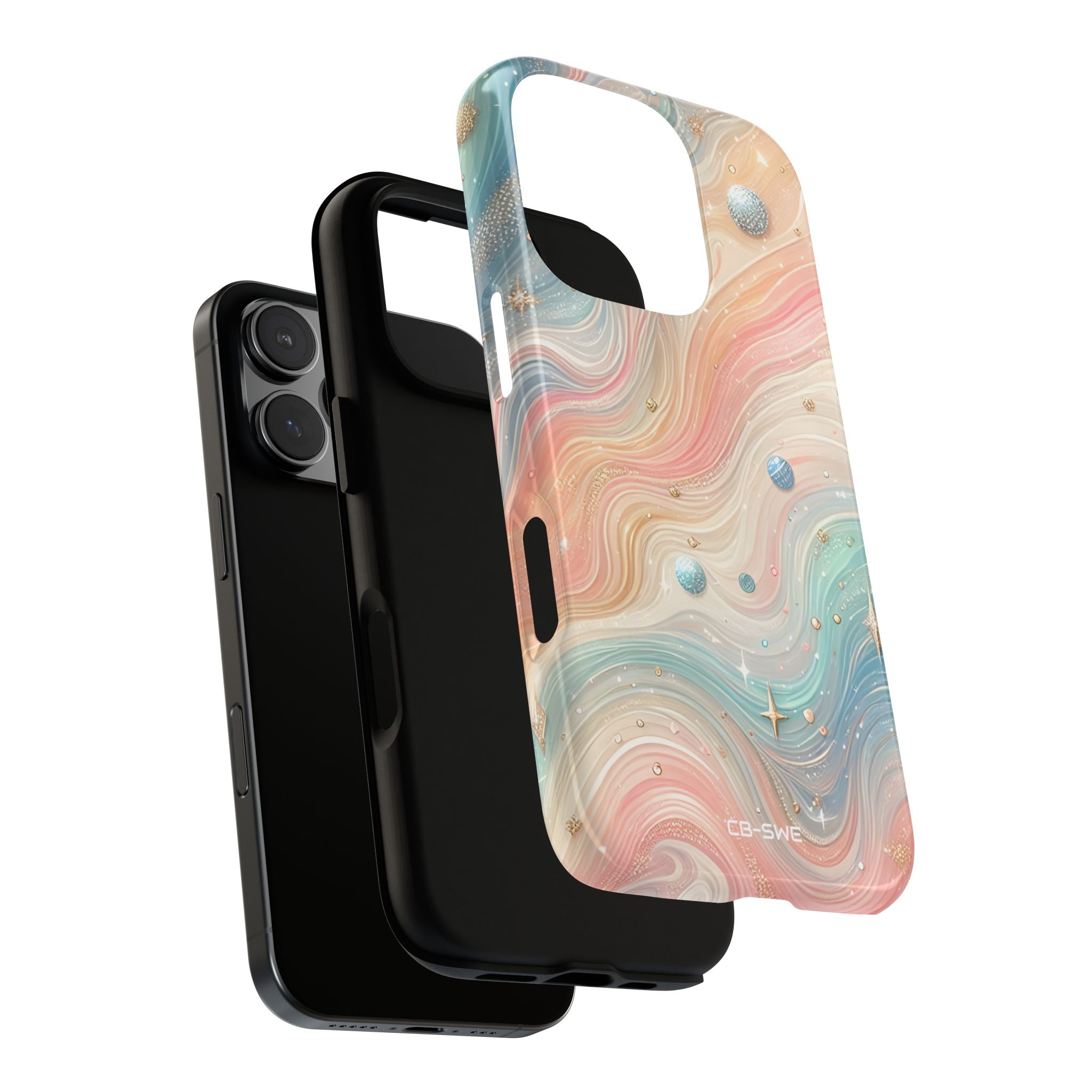 Celestial Waves Dance - iPhone Case