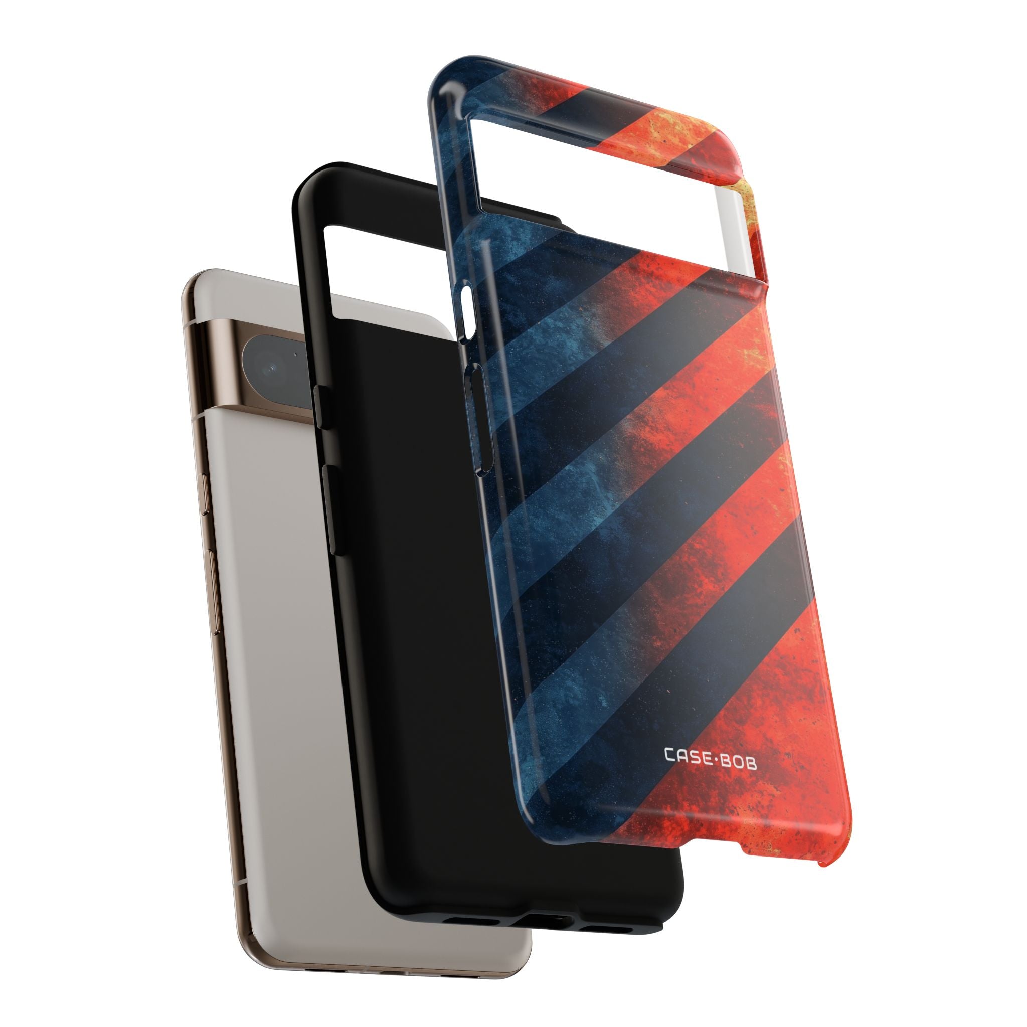 Diagonal Stripes Blaze Google Pixel 8 Pro Case - Tough