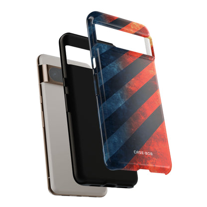Diagonal Stripes Blaze Google Pixel 8 Pro Case - Tough