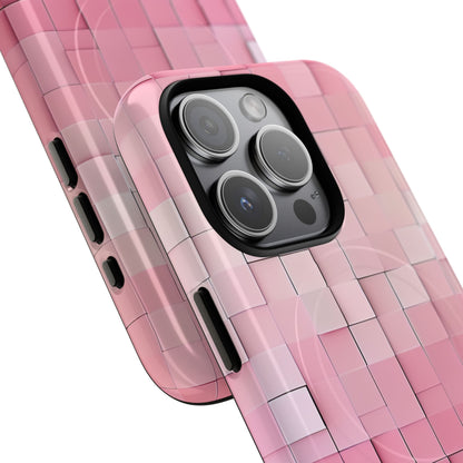 Gradient Pink Mosaic iPhone 15 | Tough+ Phone Case