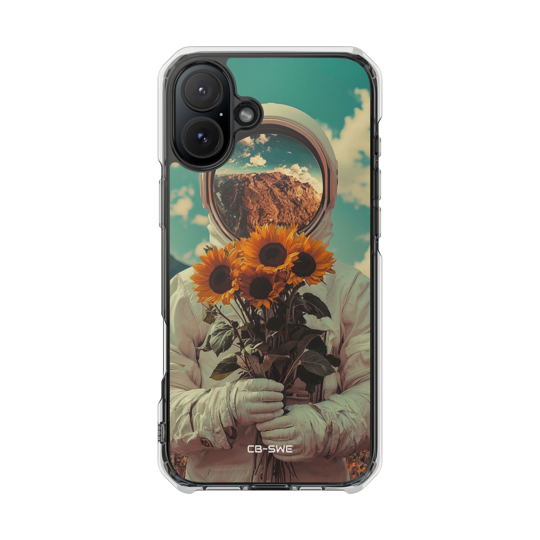 Sunflower Spacesuit Shine iPhone Case - Impact