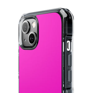 Hot Magenta | Handyhülle für iPhone (Clear Impact Case - Magnetisch)