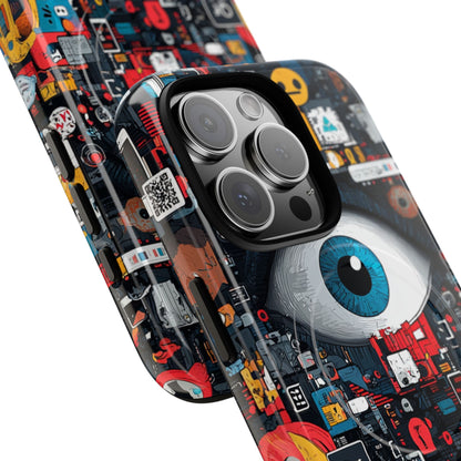 Digital Eye Blue iPhone 16 Pro Case - Tough+