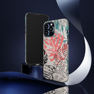 Rough Grunge Tropical - Protective Phone Case