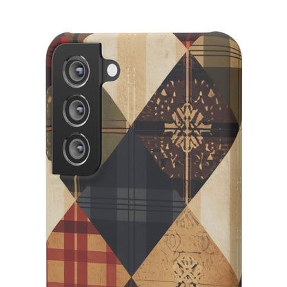 Rustic Geometric Patchwork Harmony Samsung S21 - Slim Phone Case