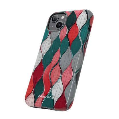 Leaf Cascade Teal iPhone 14 Plus Case - Tough