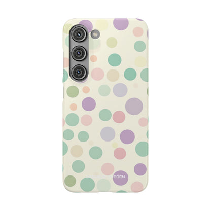 Playful Pastel Polka Dots - Slim Samsung S23 Phone Case