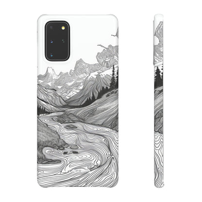 Monochrome Serenity | Slim Phone Case for Samsung