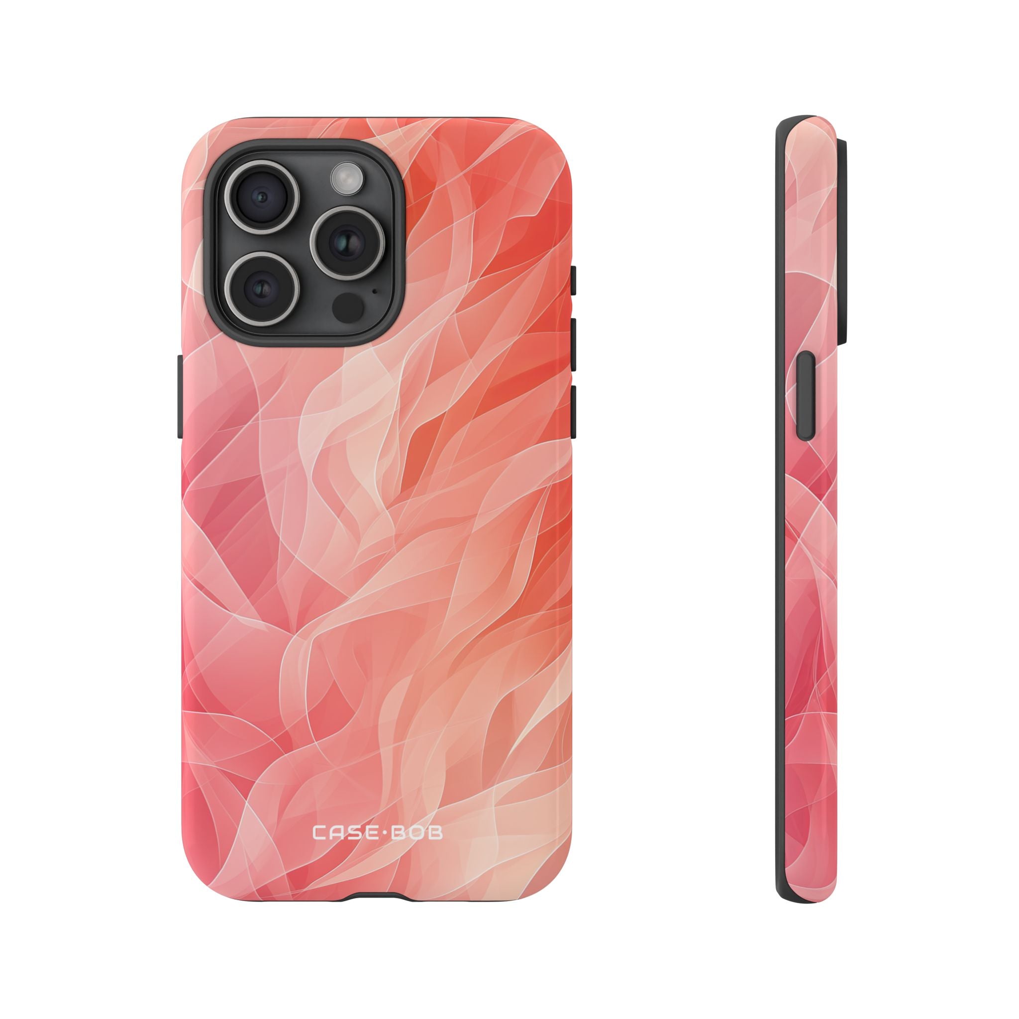 Peach Wave Drift iPhone 15 Pro Max Case - Tough