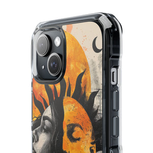 Sunlit Duality - Phone Case for iPhone (Clear Impact - Magnetic)