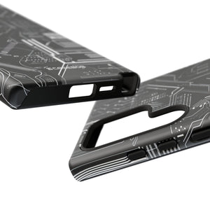 Circuitry Elegance: Futuristic Precision - For Samsung S24