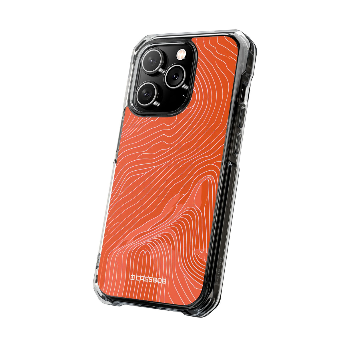 Pantone Tangerine Design | Handyhülle für iPhone (Clear Impact Case – magnetisch)