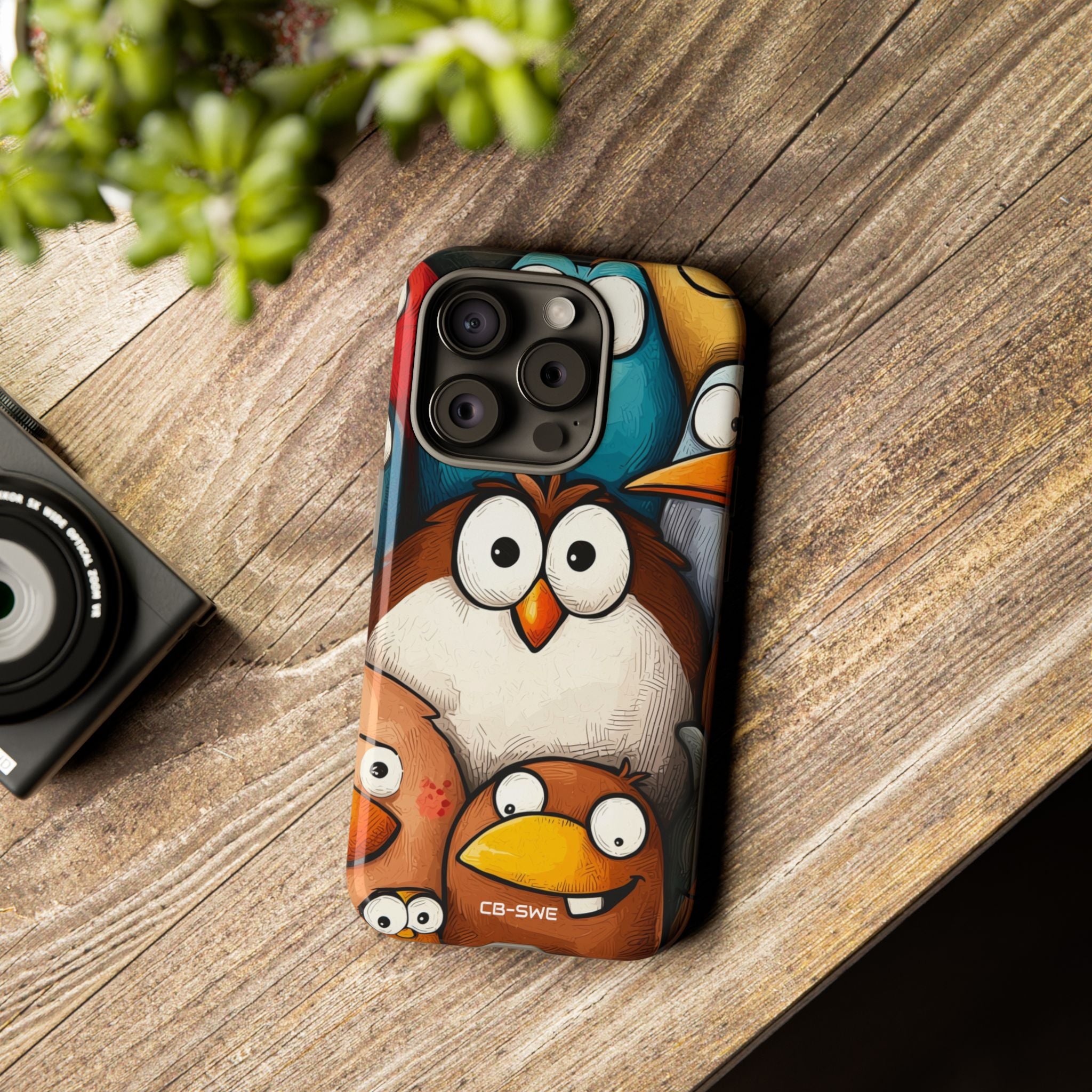 Whimsical Birds Gather - iPhone Case