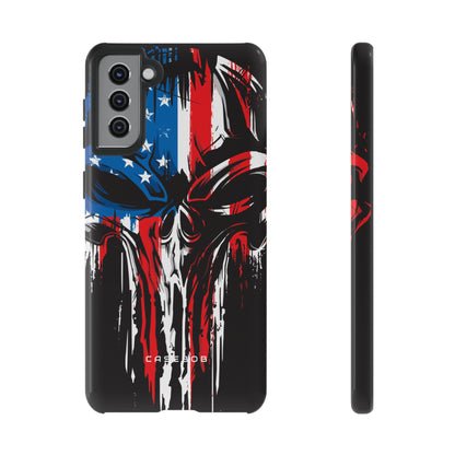 Military Grunge Skull Patriotic - Protective Phone Case