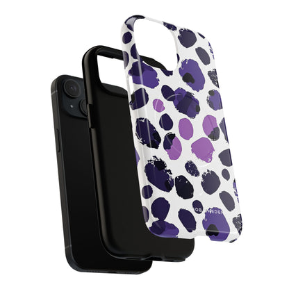 Purple Inkblots iPhone 15 | Tough+ Phone Case