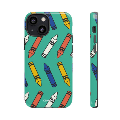 Crayons Dance Playfully - iPhone Case