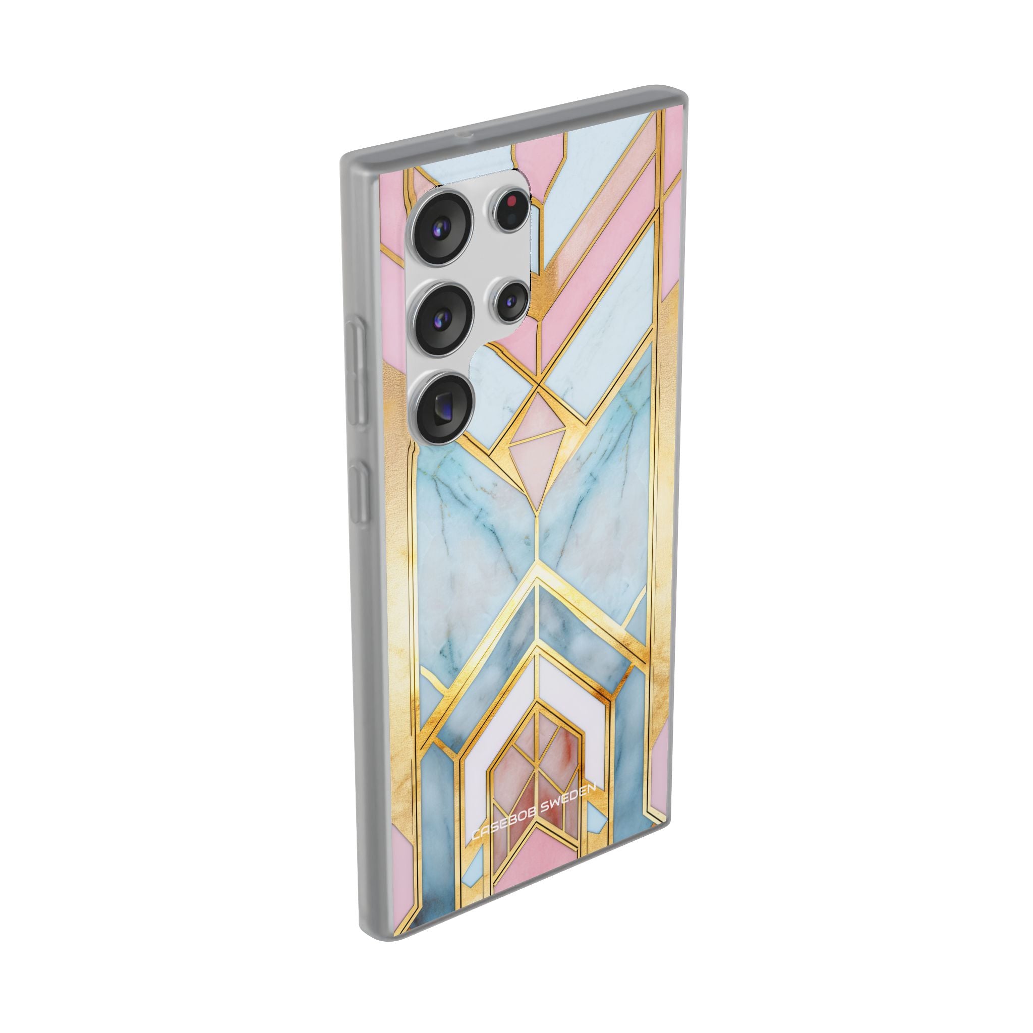 Gold Pink Art Deco - Flexi Samsung S23 Phone Case