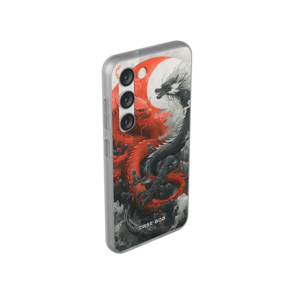 Twin Dragons Crimson Samsung S23 Case - Soft