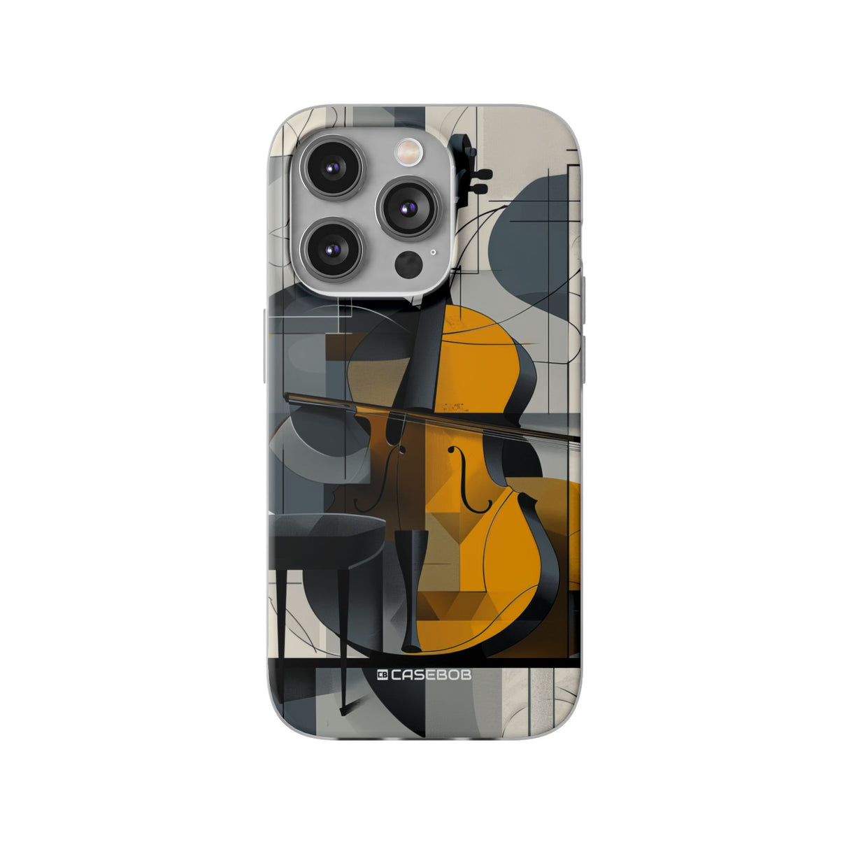 Cello Abstraction | Flexible Phone Case for iPhone