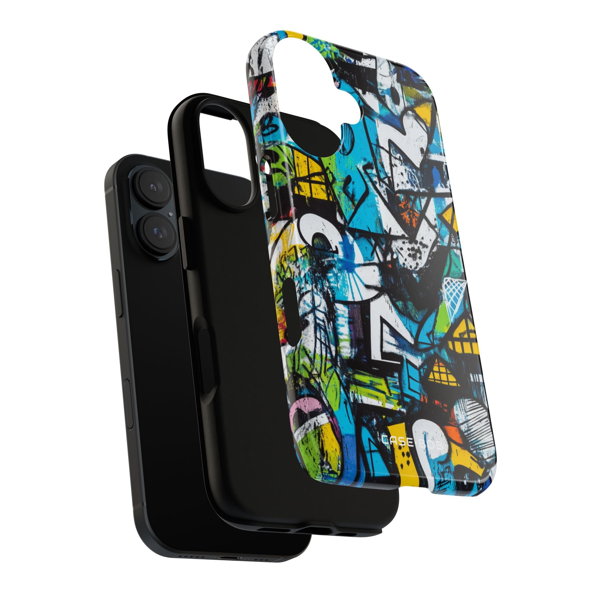 White Ripple Drift iPhone 16 Case - Tough