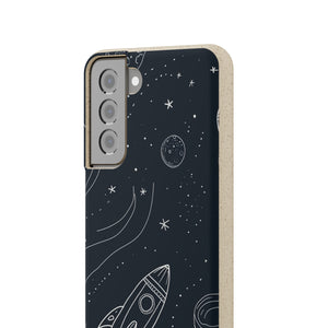 Cosmic Doodle Adventure | Biodegradable Phone Case