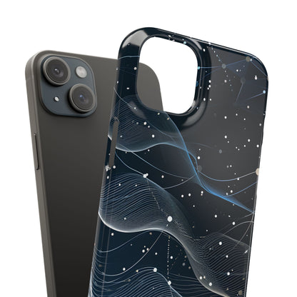 Gradient Neural Waves iPhone 15 - Slim Phone Case