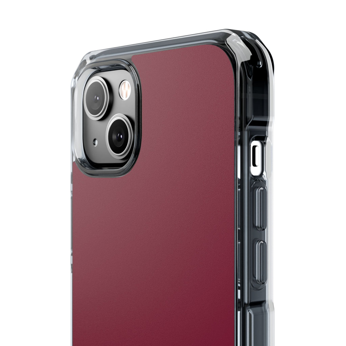 Claret Red | Phone Case for iPhone (Clear Impact Case - Magnetic)