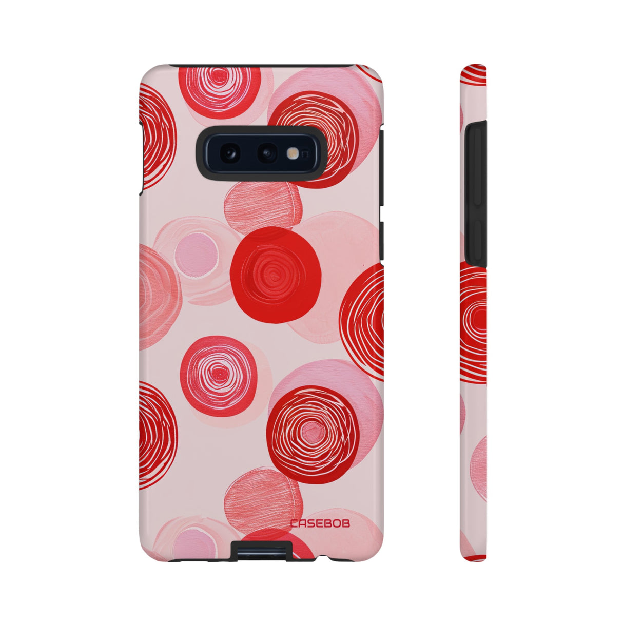 Crimson Circle Minimalism - Protective Phone Case