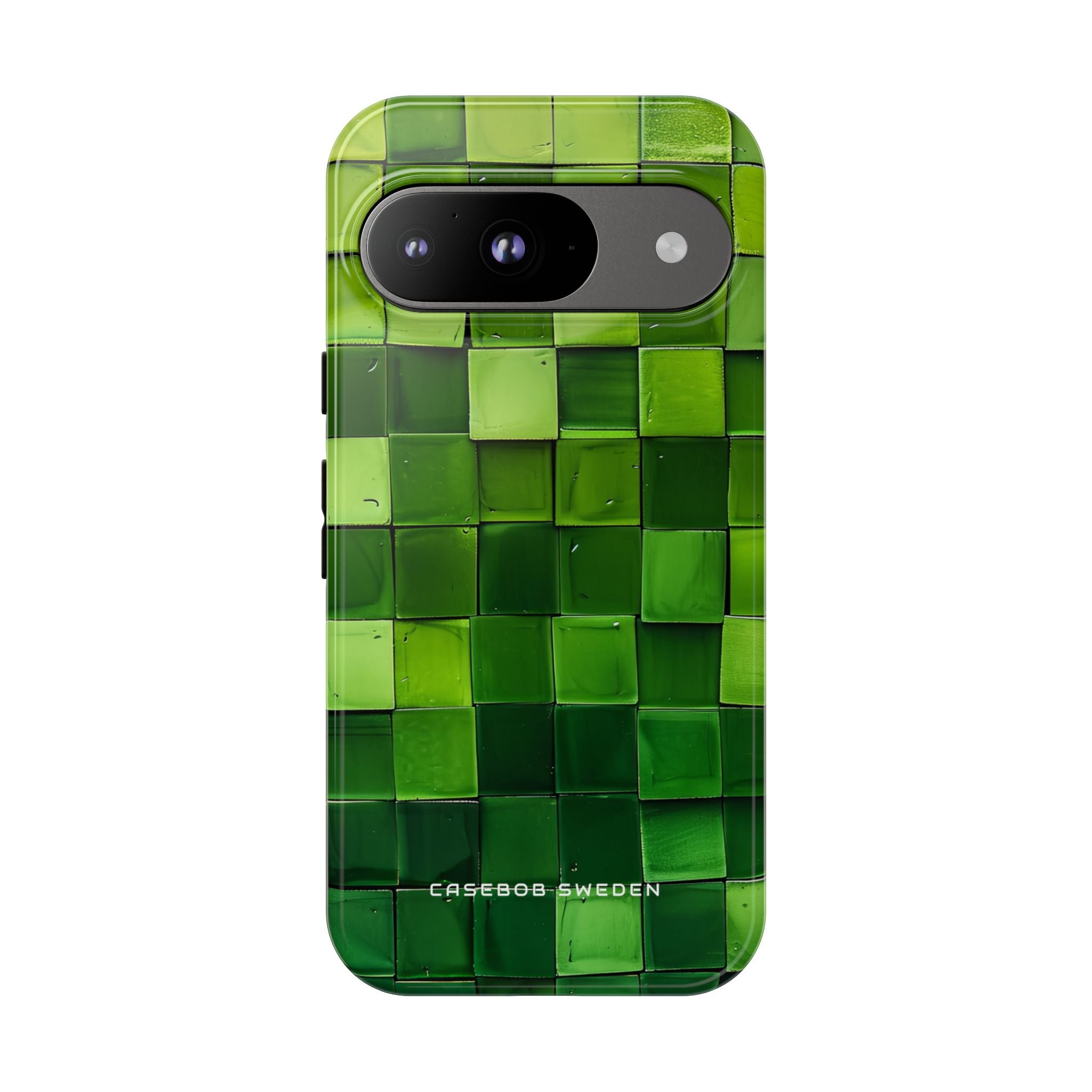 Green Cube Gradient Harmony Google Pixel 9 - Tough Phone Case