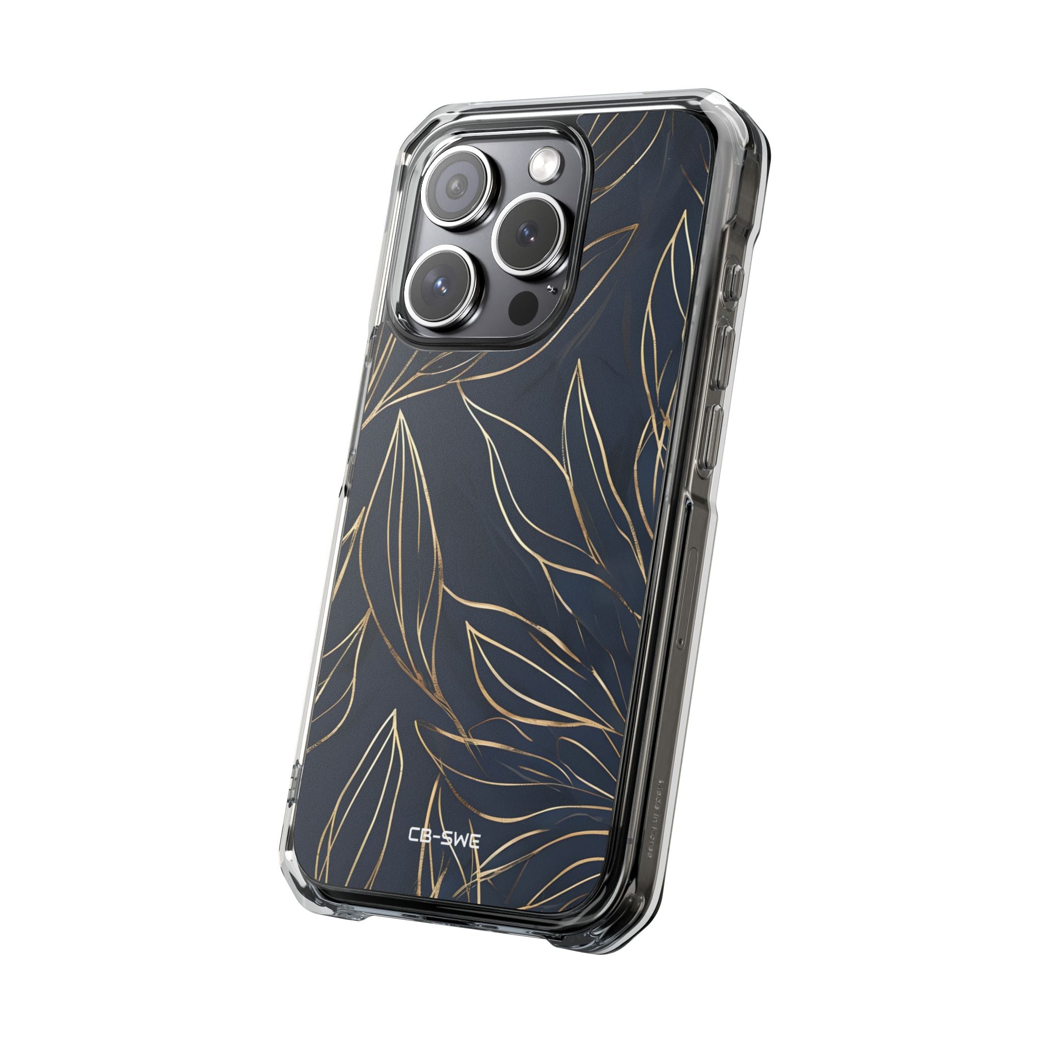 Modern Gold Leaves iPhone Case - Impact
