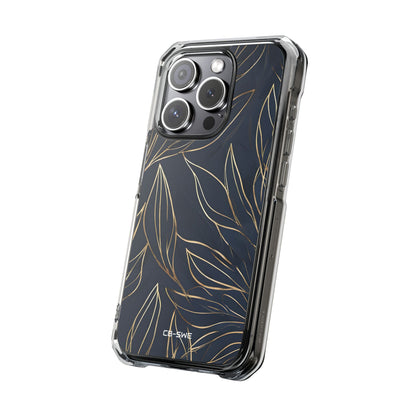 Modern Gold Leaves iPhone Case - Impact