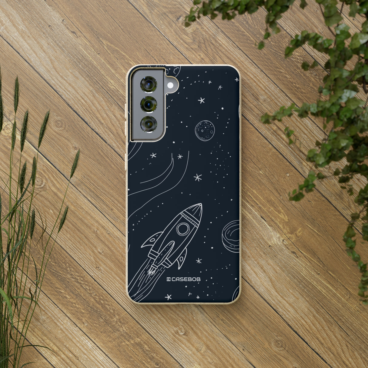 Cosmic Doodle Adventure | Biodegradable Phone Case