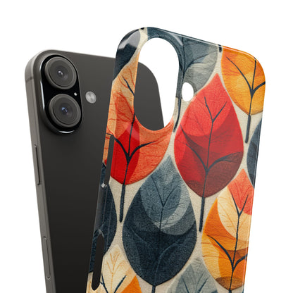 Autumn Leaf Design - Slim iPhone 16 Phone Case