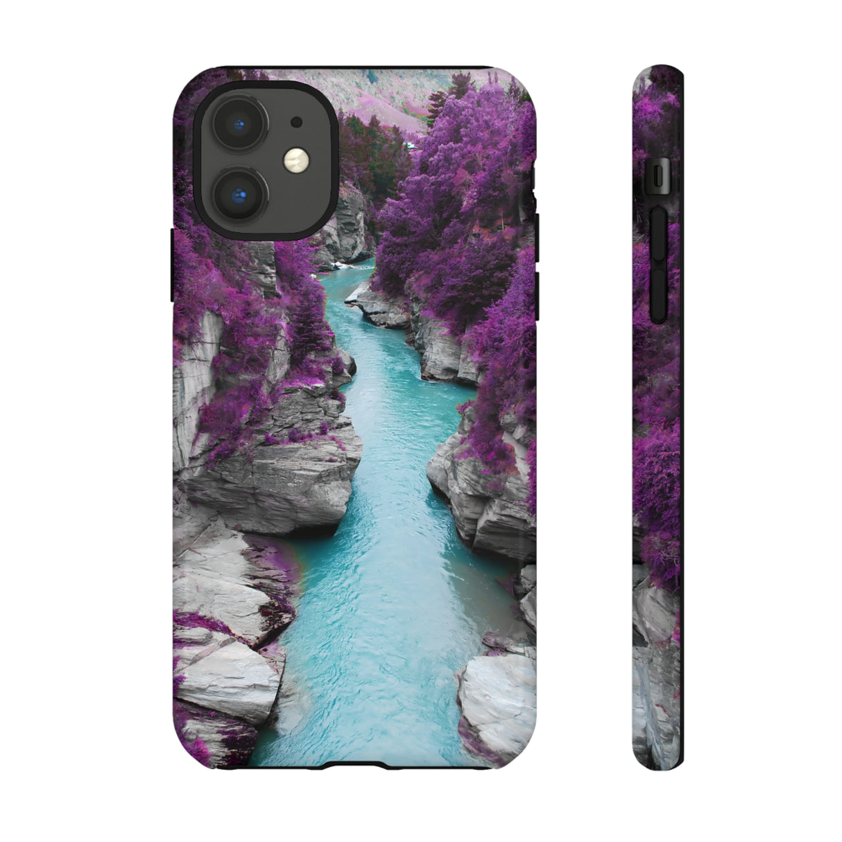 Purple Pine Forest - Protective Phone Case