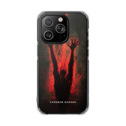 Gothic Crimson Ascension iPhone 14 - Clear Impact Phone Case