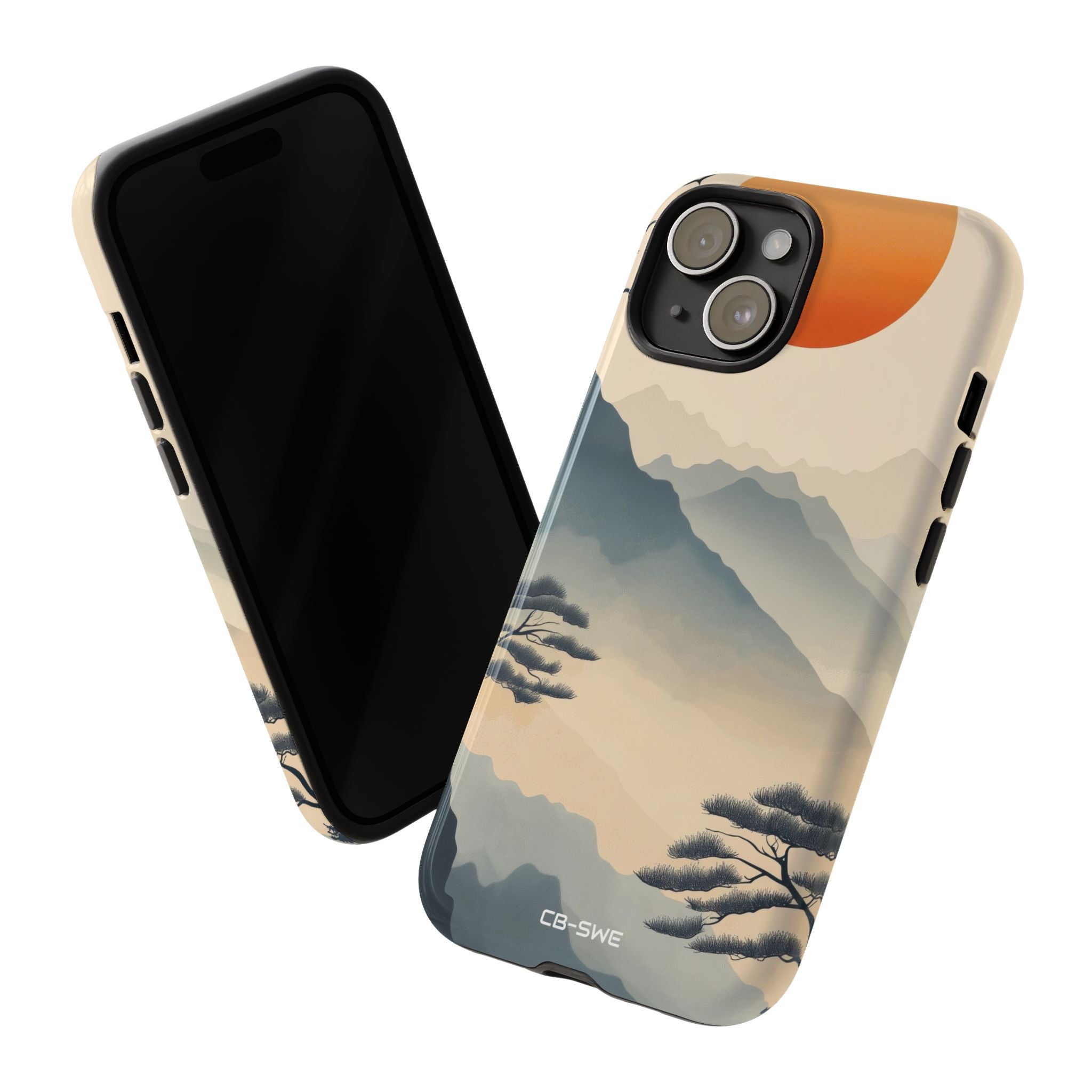 Mountains Embrace Sun - iPhone Case