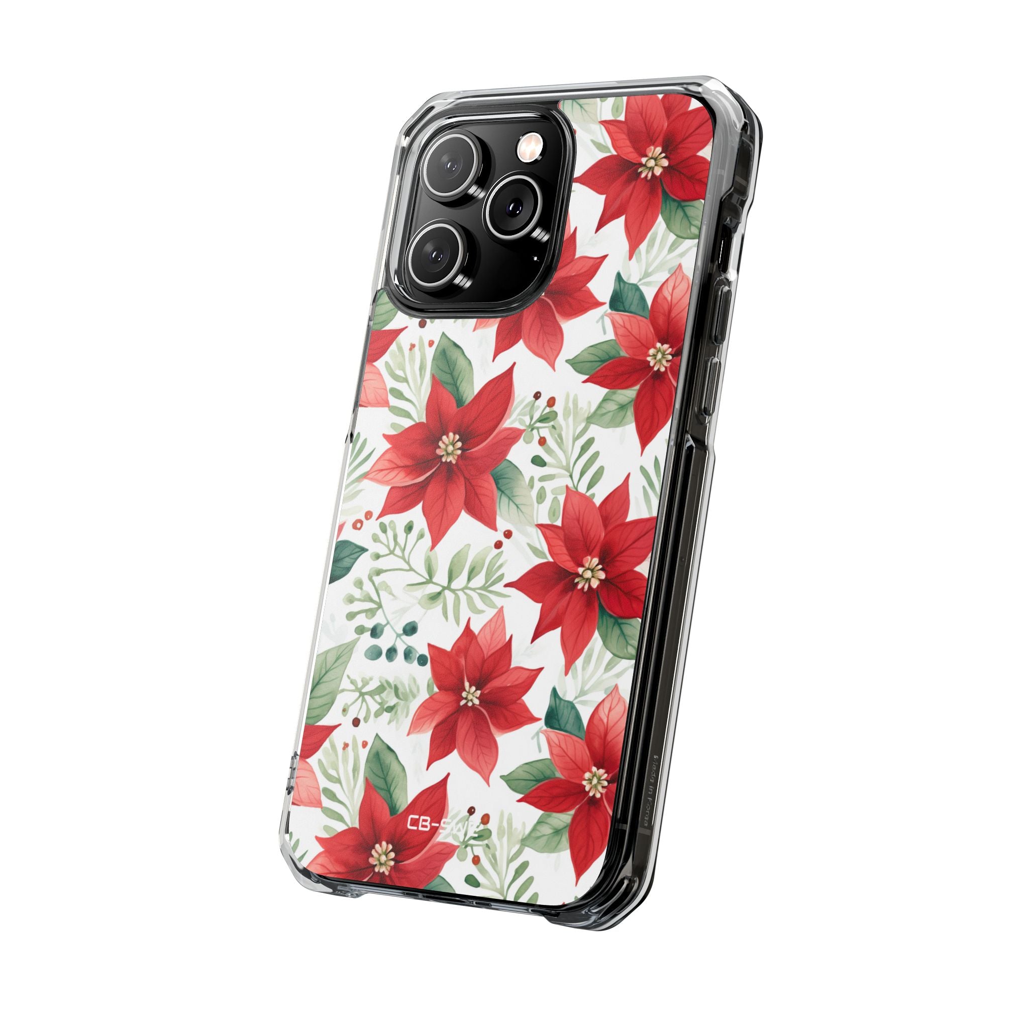 Poinsettias Bloom Bright iPhone Case - Impact