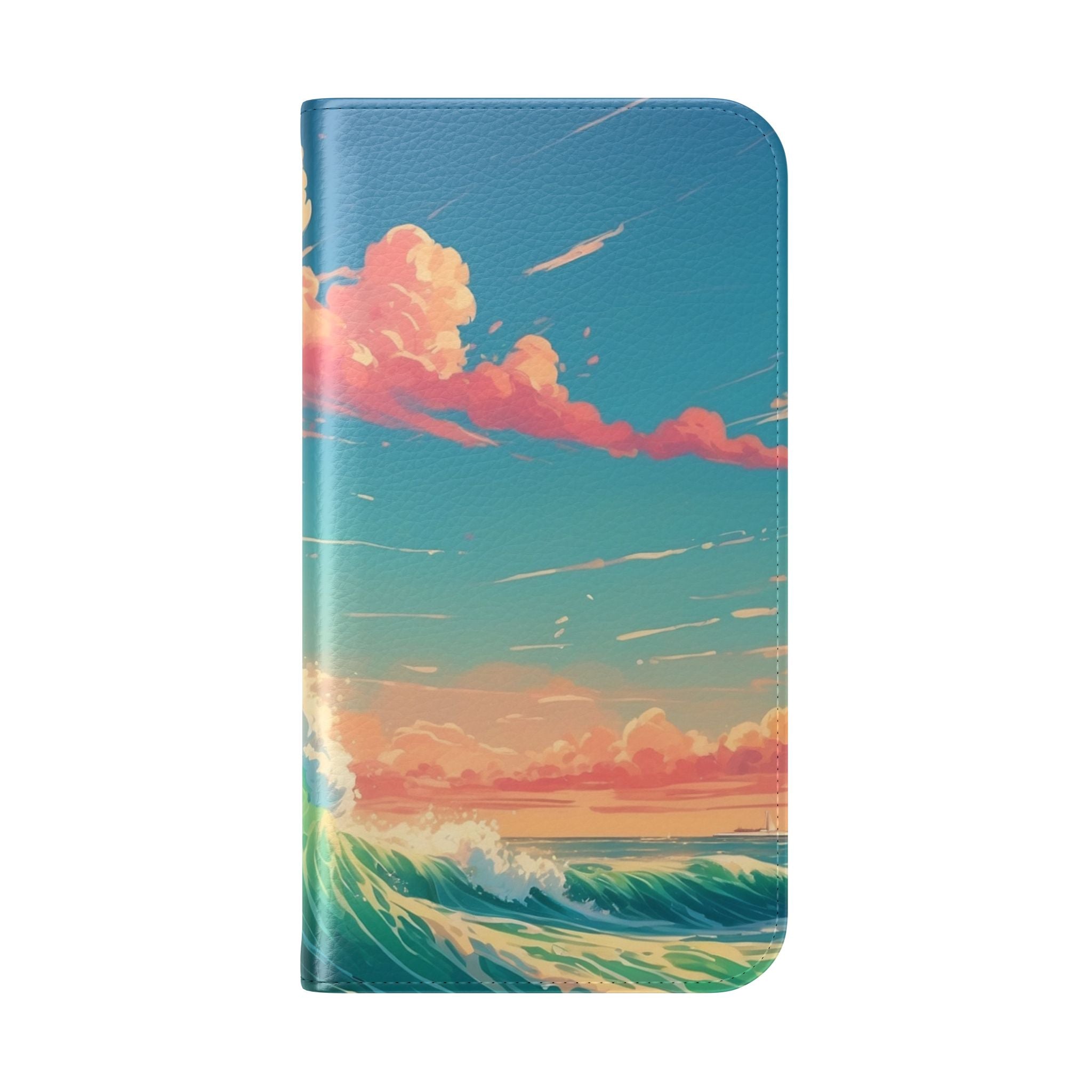Sunset Wave - iPhone 15 Pro Case - Wallet