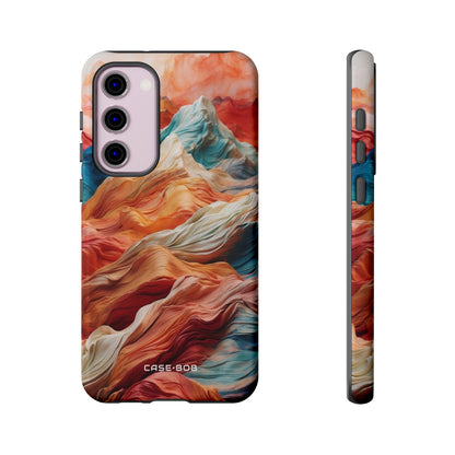 Fabric Peaks Cream Samsung S23 Plus Case - Tough