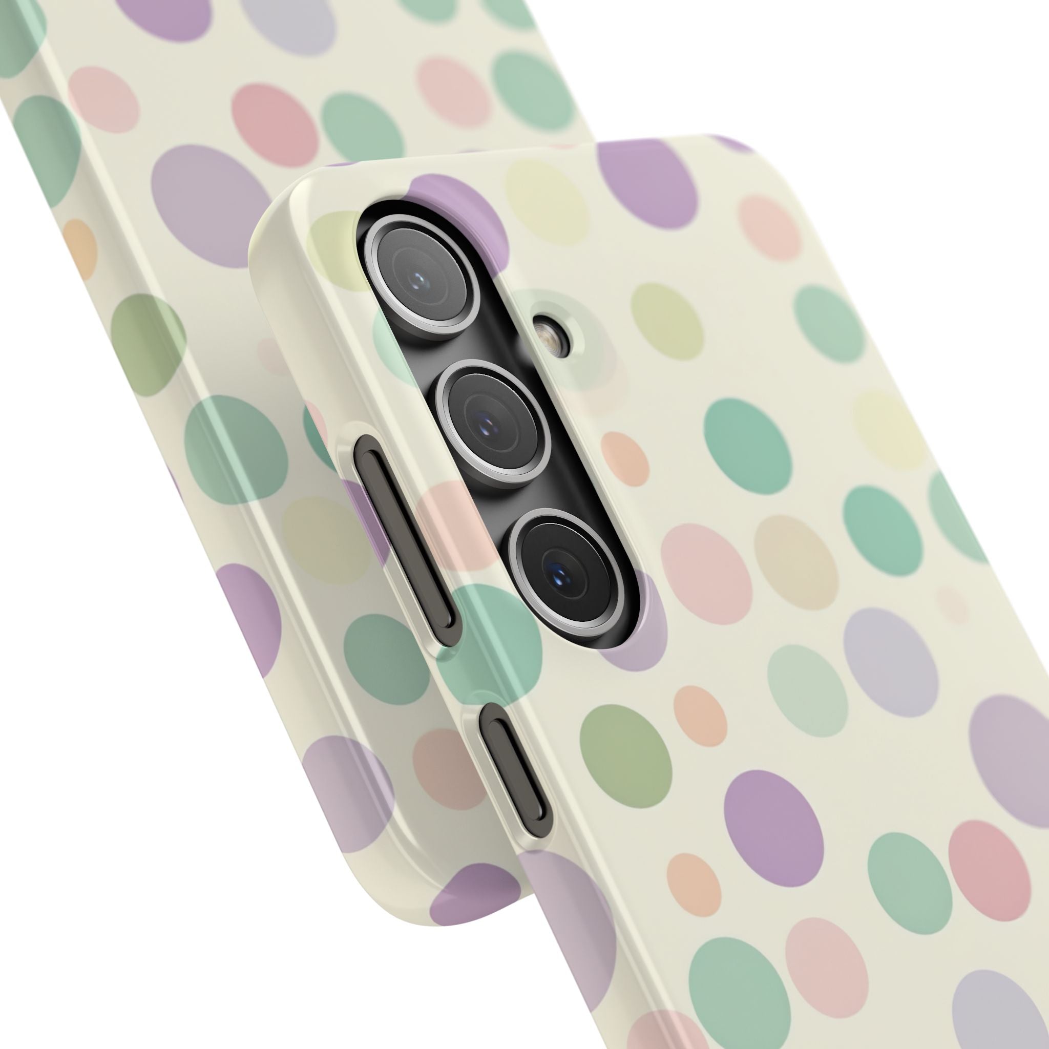 Playful Pastel Polka Dots - Slim Samsung S24 Phone Case