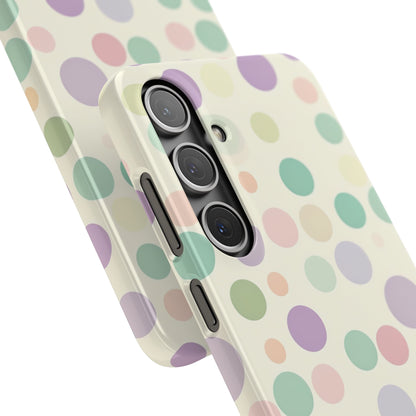 Playful Pastel Polka Dots - Slim Samsung S24 Phone Case