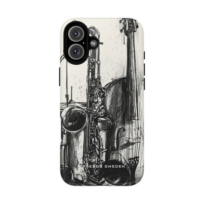 Jazz Instrument Line Symphony iPhone 16 | Tough+ Phone Case