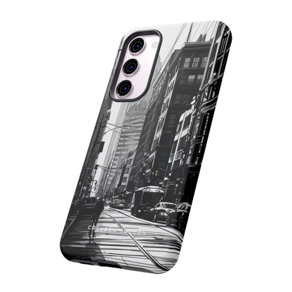 Urban Cityscape Line Perspective Samsung S23 - Tough Phone Case