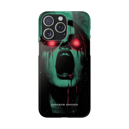 Haunting Glow of Gothic Eyes iPhone 15 - Slim Phone Case