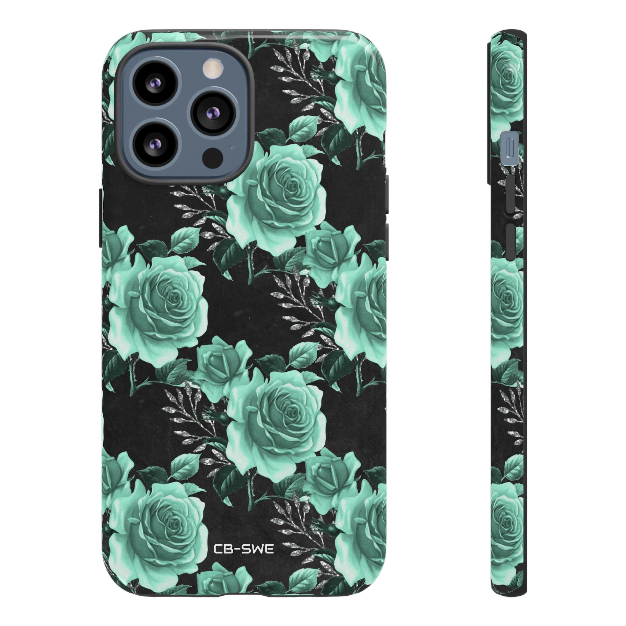 Turquoise Rose Symphony - iPhone Case