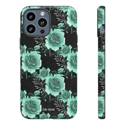 Turquoise Rose Symphony - iPhone Case