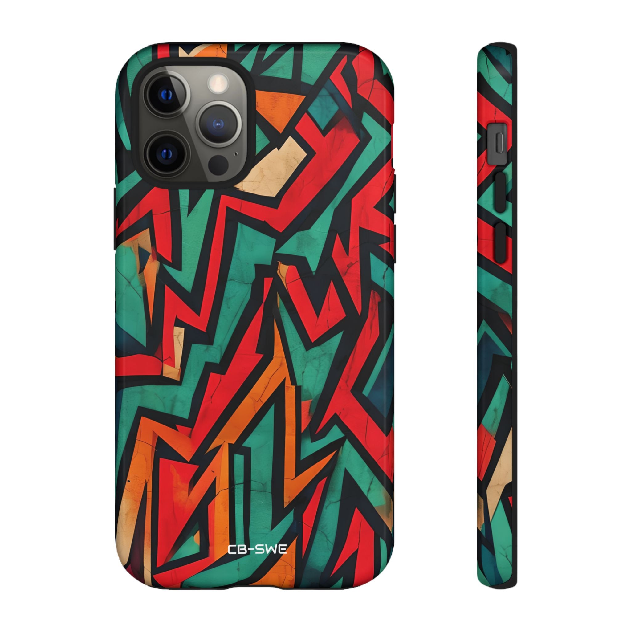 Vivid Geometry Dance - iPhone Case