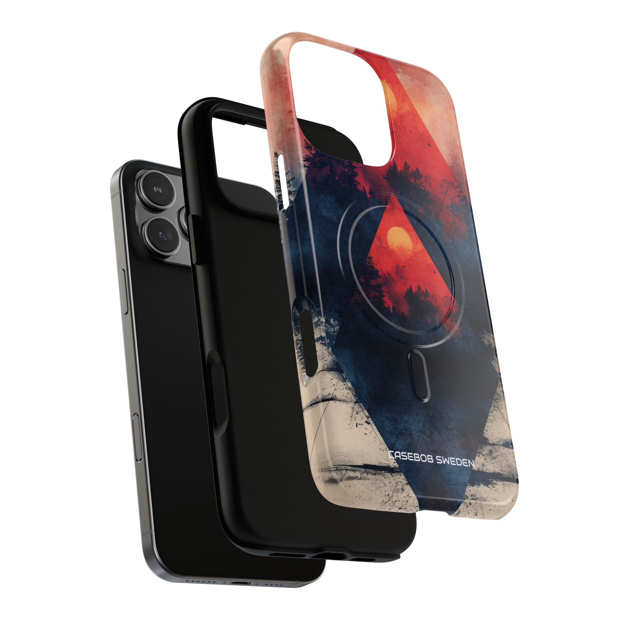 Red Sky Serenity - Tough + MagSafe® iPhone 16 Phone Case