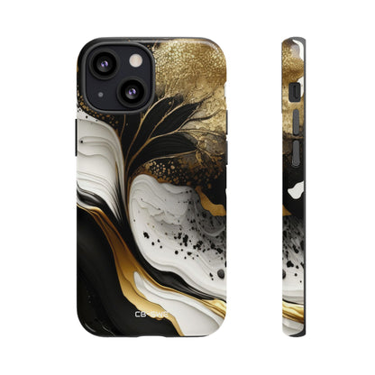 Gold Swirl Elegance - iPhone Case